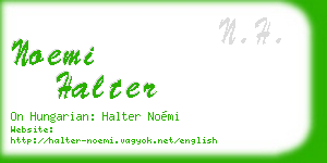 noemi halter business card